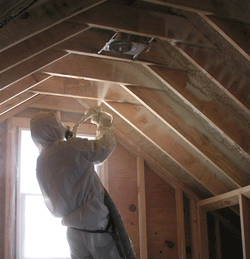 Newport News VA attic spray foam insulation